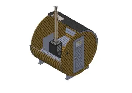 Dispozícia S – samostatná sauna