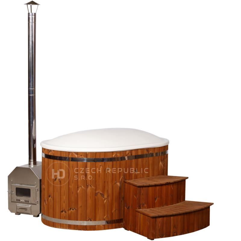 Dřevěná koupací vana na zahradu