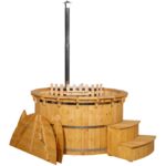 Koupací sud celodřevěný s vnitřními kamny