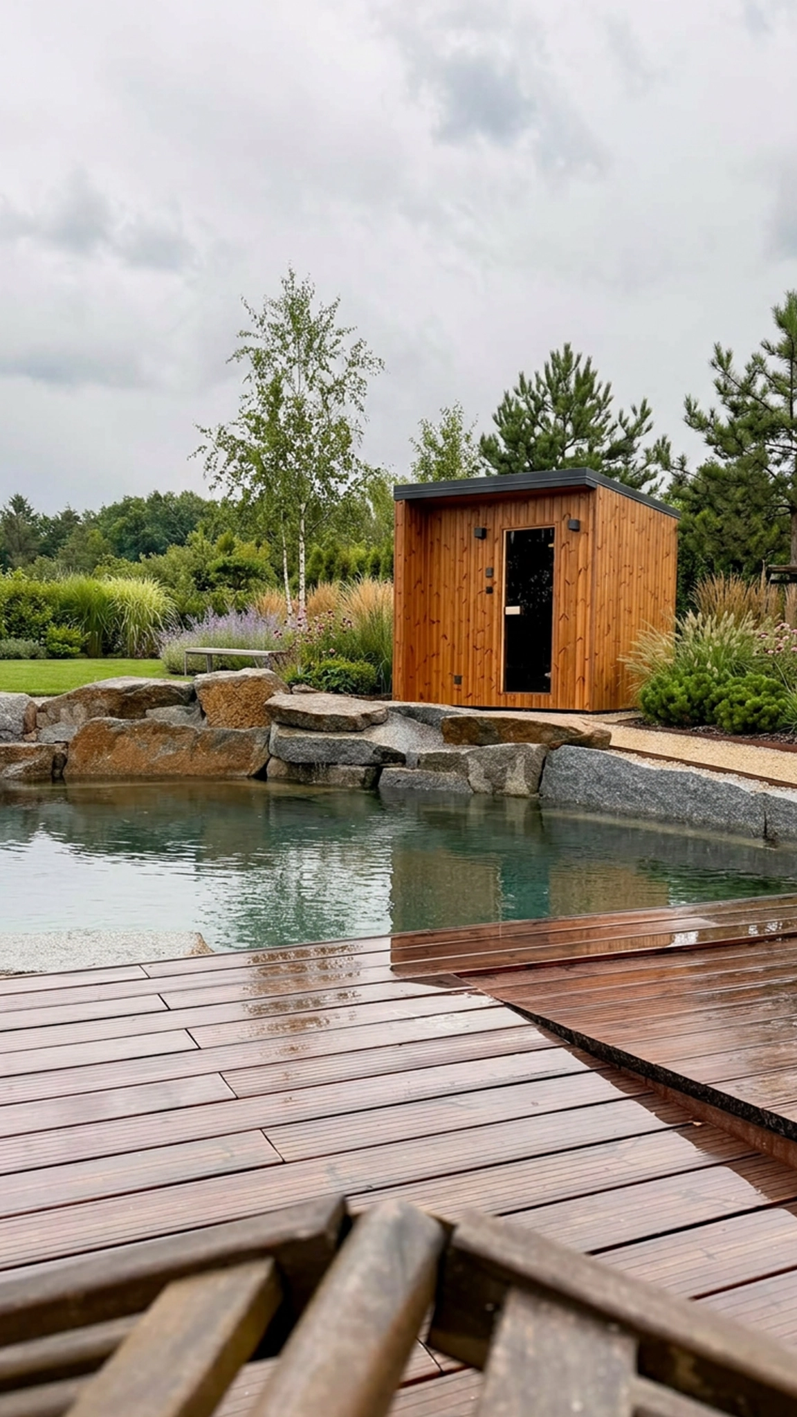 Sauna CUBE Premium bez velkého panoramatického okna