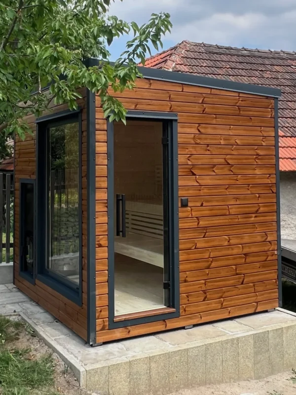 Sauna CUBE Premium na dřevo v Pičíně
