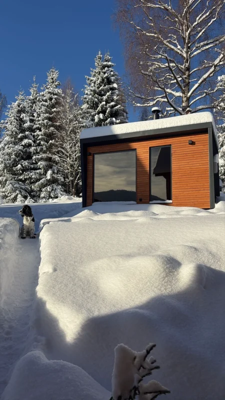 Sauna CUBE Premium s odpočívárnou v Harrachově